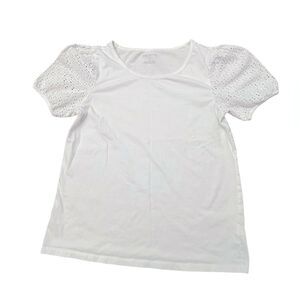 Womens’ Talbots White Short Sleeve Blouse Size M